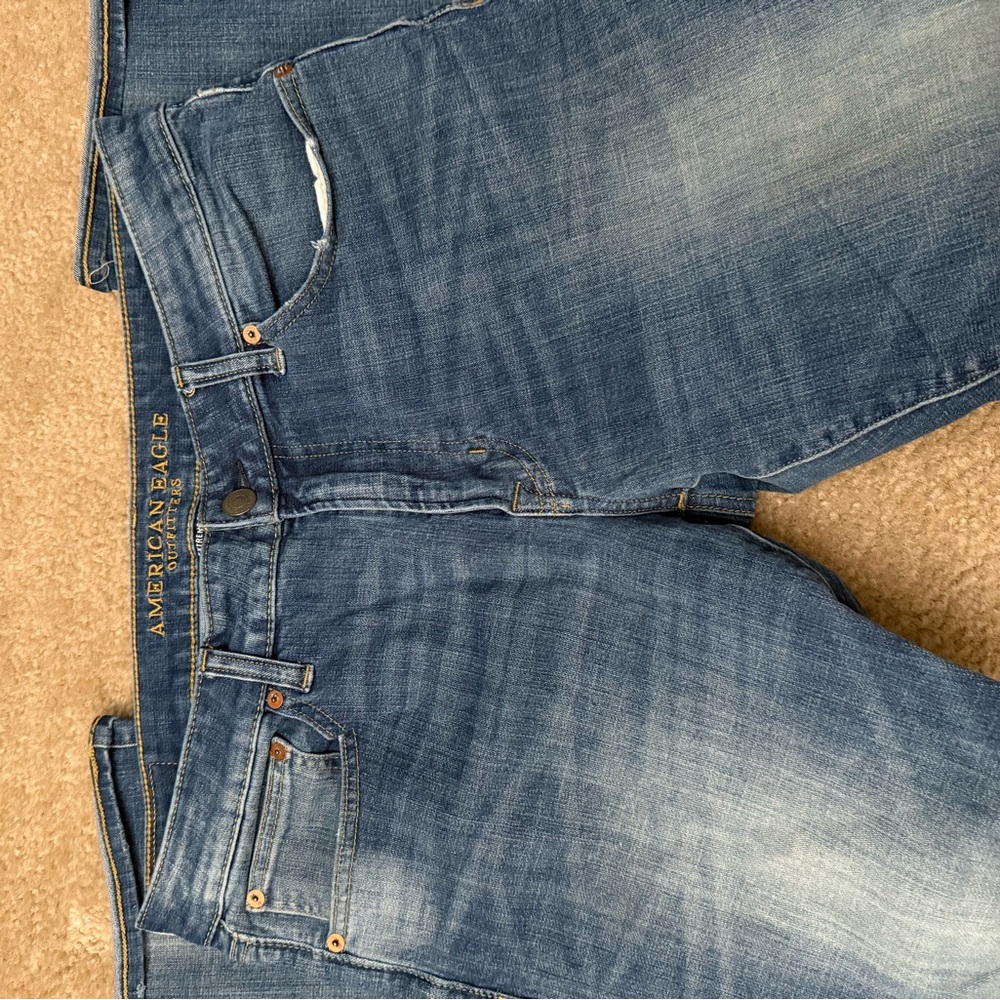 American Eagle Outfitters Men's Light Blue Slim Jeans